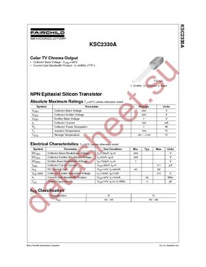 KSC2330ABU datasheet  